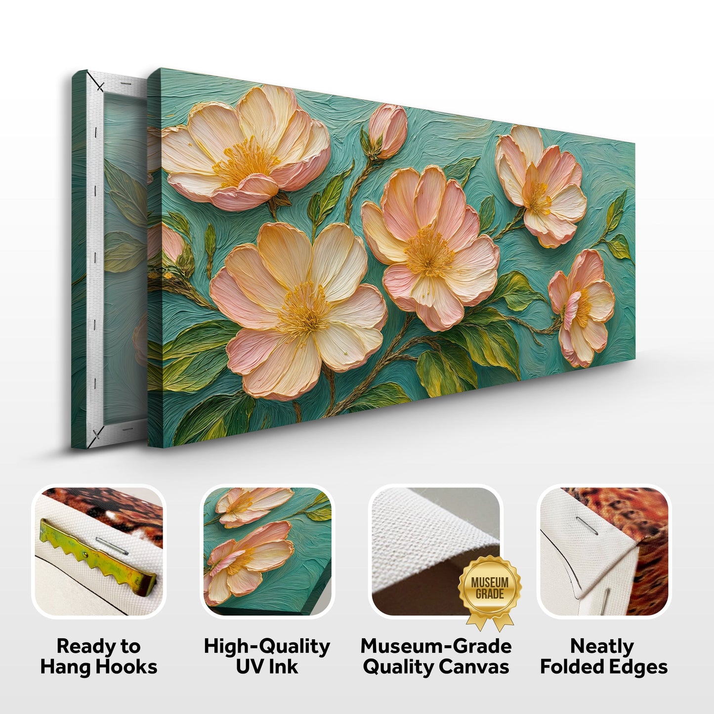 Blossoms Serenade Impasto Wall Art