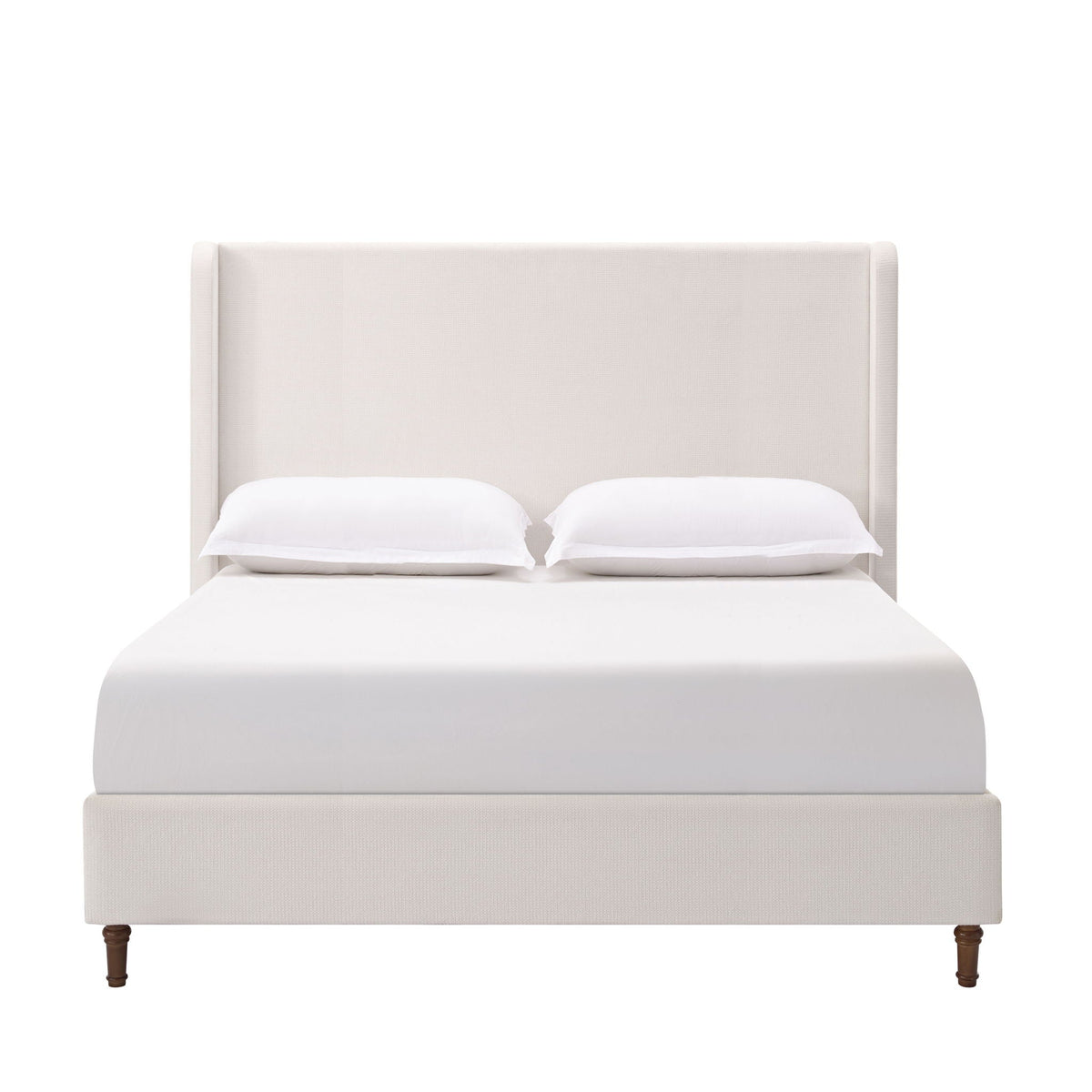Harper - Tall Headboard Upholstered Bed / High Headboard / Elegant Simplicity / No Box Spring Needed