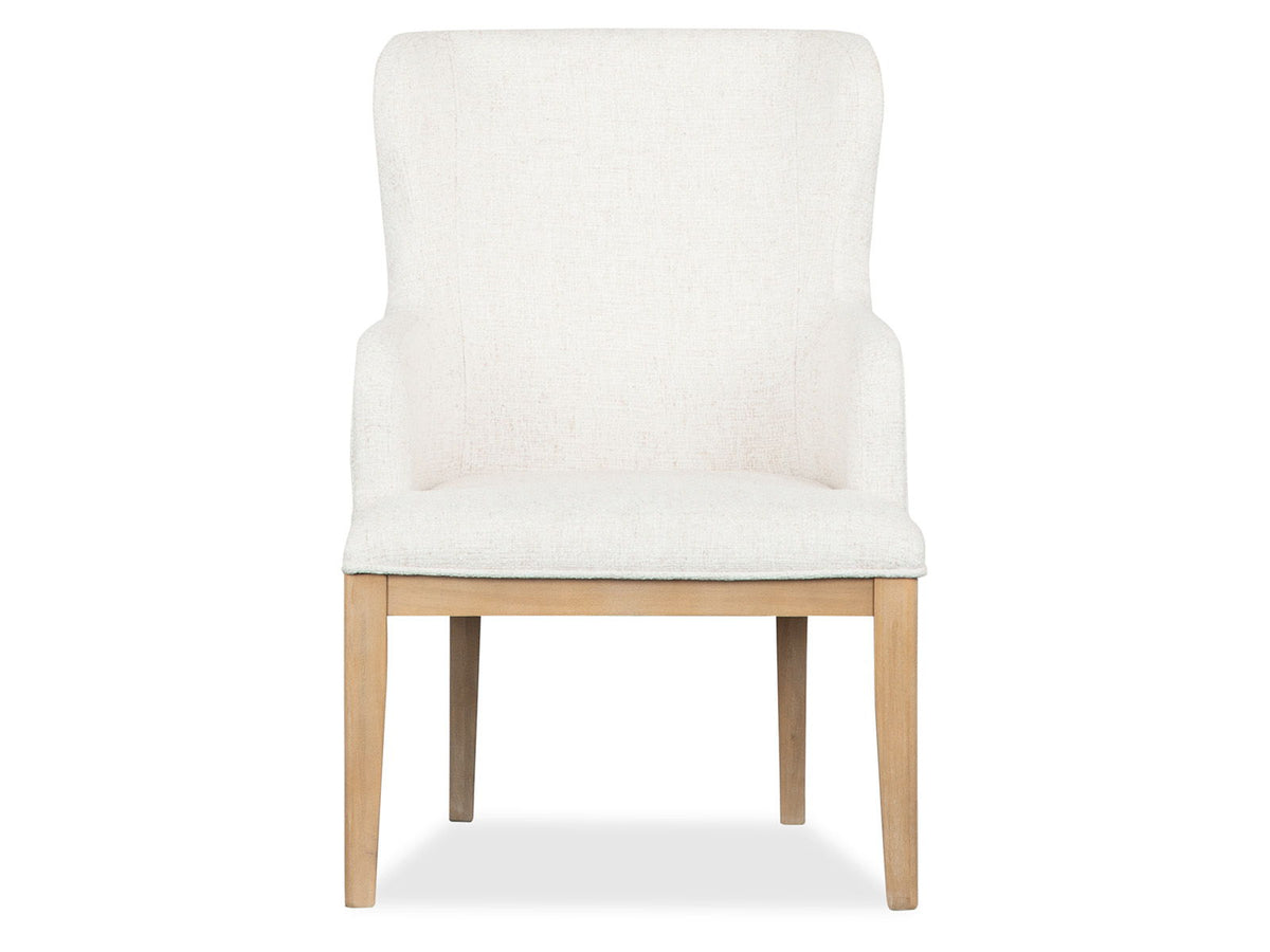Somerset - Dining Arm Chair With Upholstered Seat & Back (Set of 2) - Butternut and Omari Natural