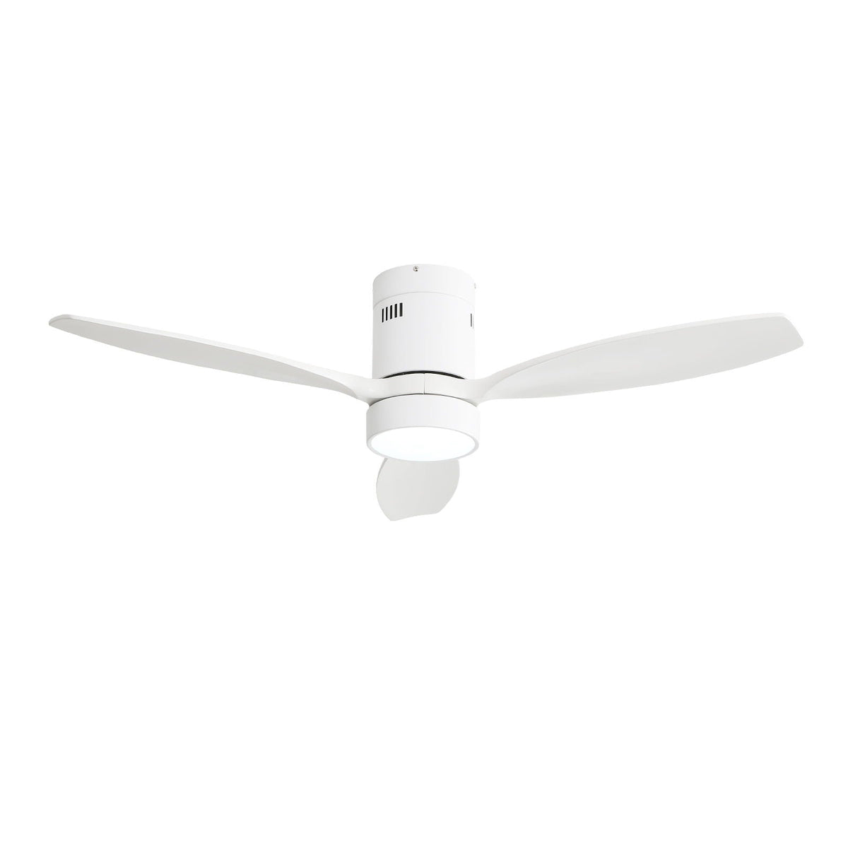 Indoor / Outdoor Ceiling Fan With Blades, Reversible DC Motor, Remote Controlled LED Light - White