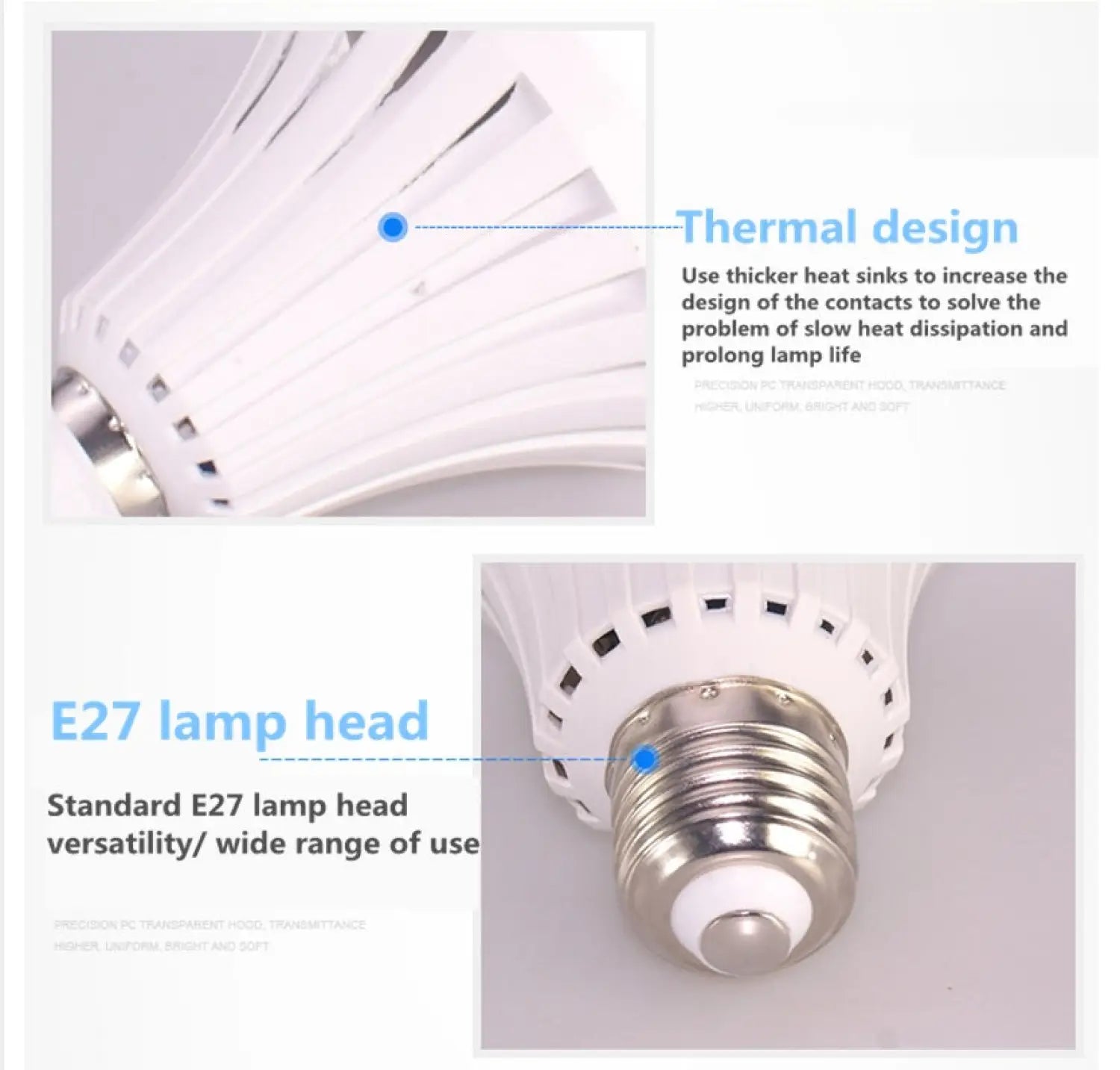 7W LED Emergency Light Bulbs - Rechargeable & Energy Saving