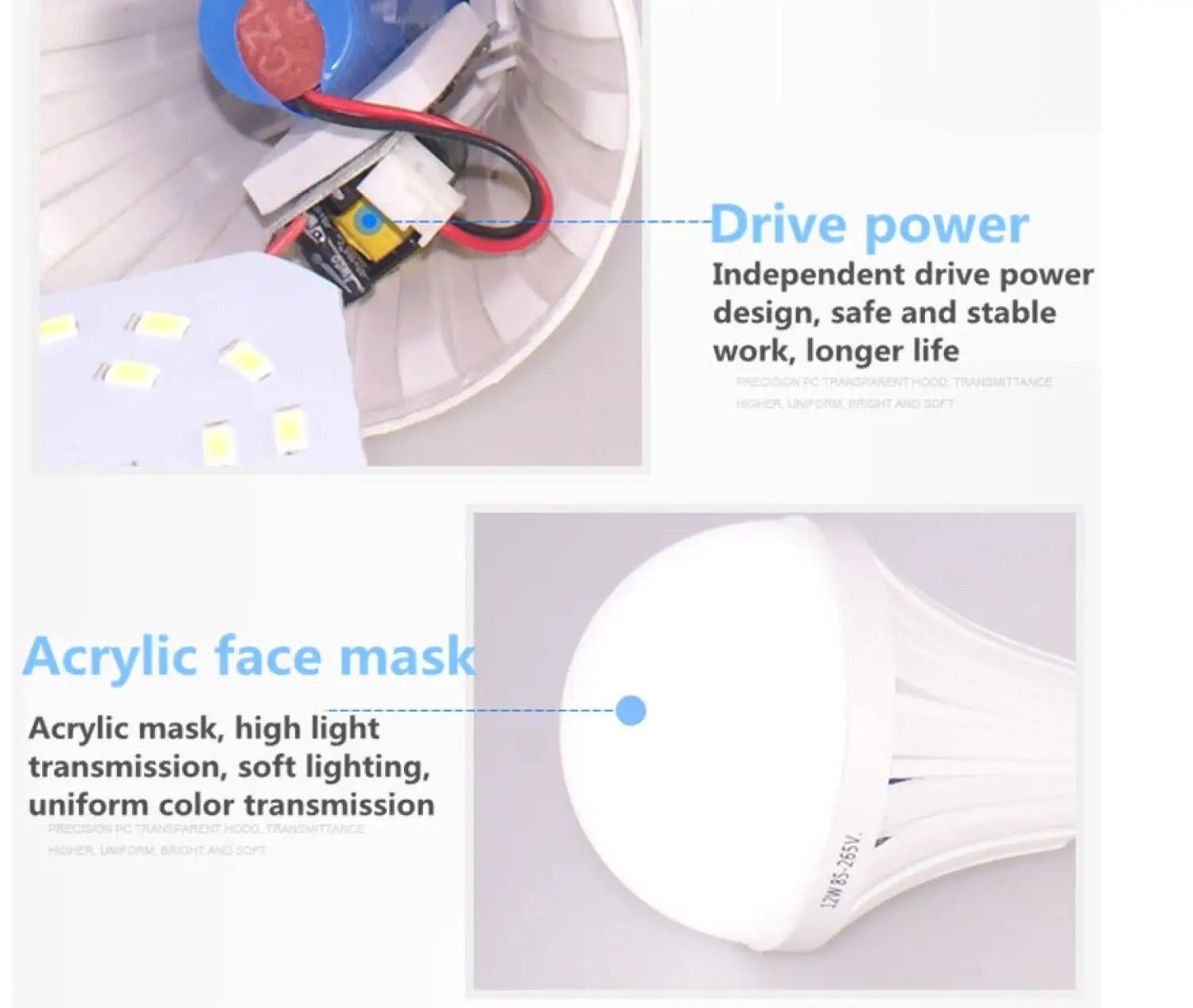 7W LED Emergency Light Bulbs - Rechargeable & Energy Saving