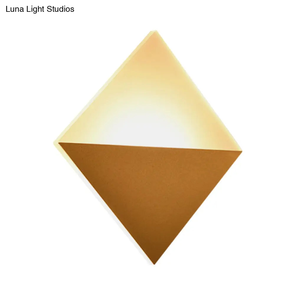 DecorBites™ 8" Contemporary LED Wall Lamp - Acrylic Shade, Black/White Square Wall Sconce Light