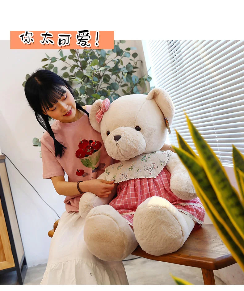 DecorBites™ 80cm Couple Bear Plush Toys Christmas Gift
