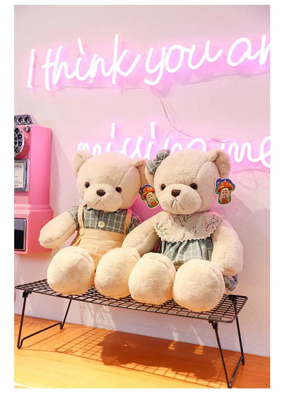 DecorBites™ 80cm Couple Bear Plush Toys Christmas Gift