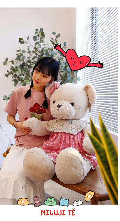 DecorBites™ 80cm Couple Bear Plush Toys Christmas Gift