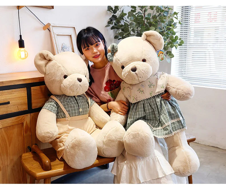 DecorBites™ 80cm Couple Bear Plush Toys Christmas Gift