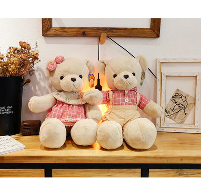 DecorBites™ 80cm Couple Bear Plush Toys Christmas Gift