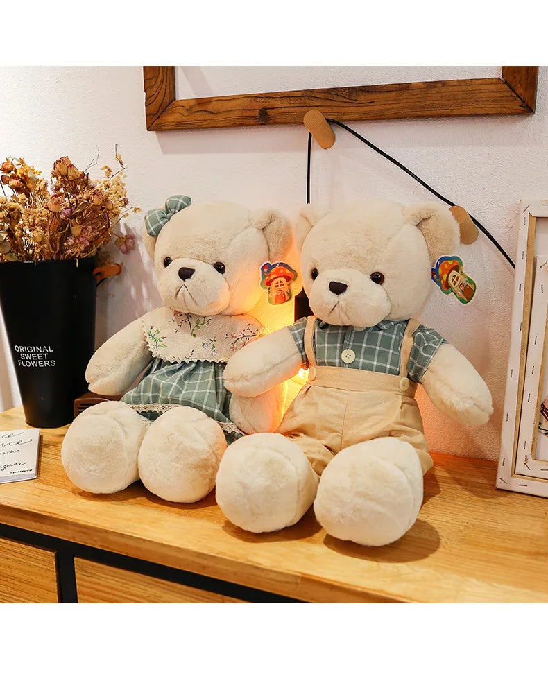 DecorBites™ 80cm Couple Bear Plush Toys Christmas Gift