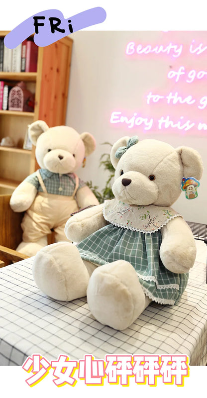 DecorBites™ 80cm Couple Bear Plush Toys Christmas Gift