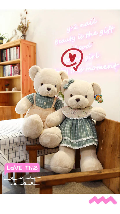 DecorBites™ 80cm Couple Bear Plush Toys Christmas Gift
