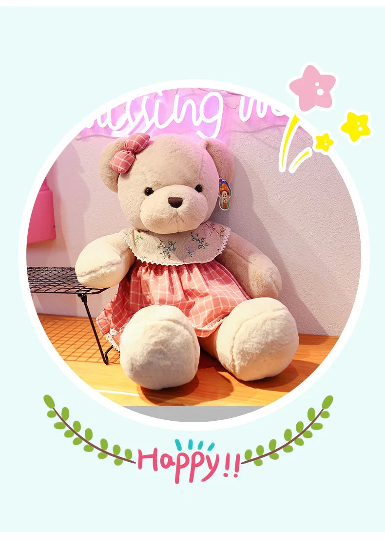 DecorBites™ 80cm Couple Bear Plush Toys Christmas Gift