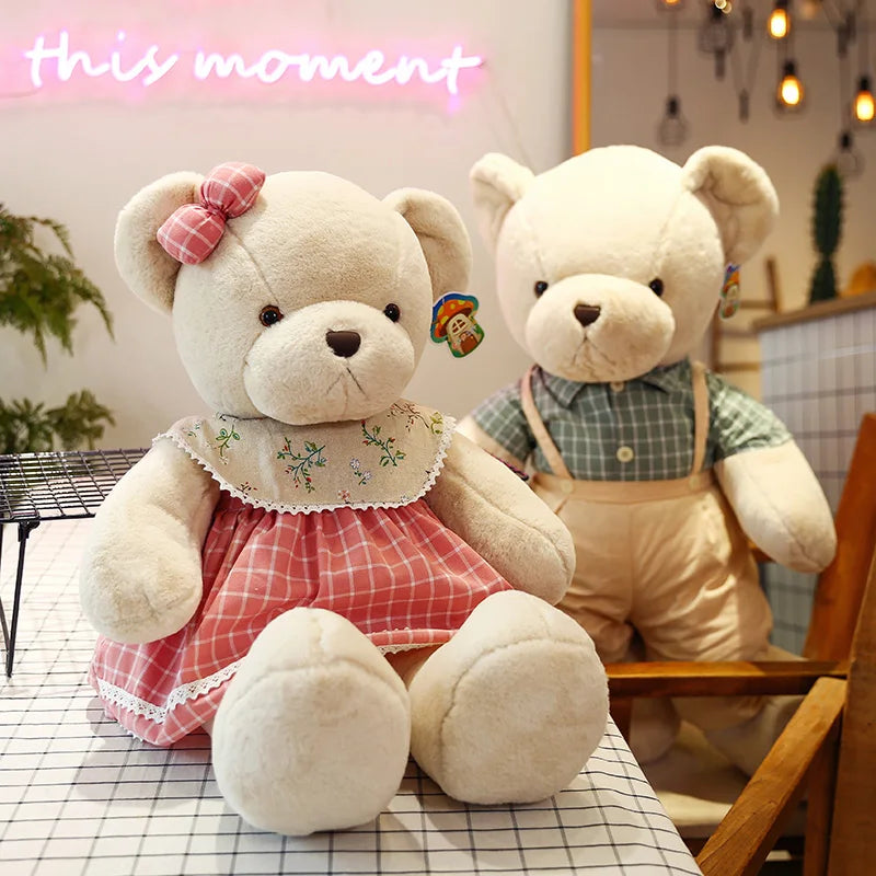 DecorBites™ 80cm Couple Bear Plush Toys Christmas Gift