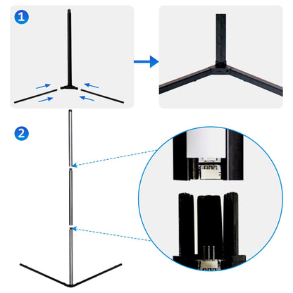 RGB Corner Floor Lamp, Support App, Music Sync