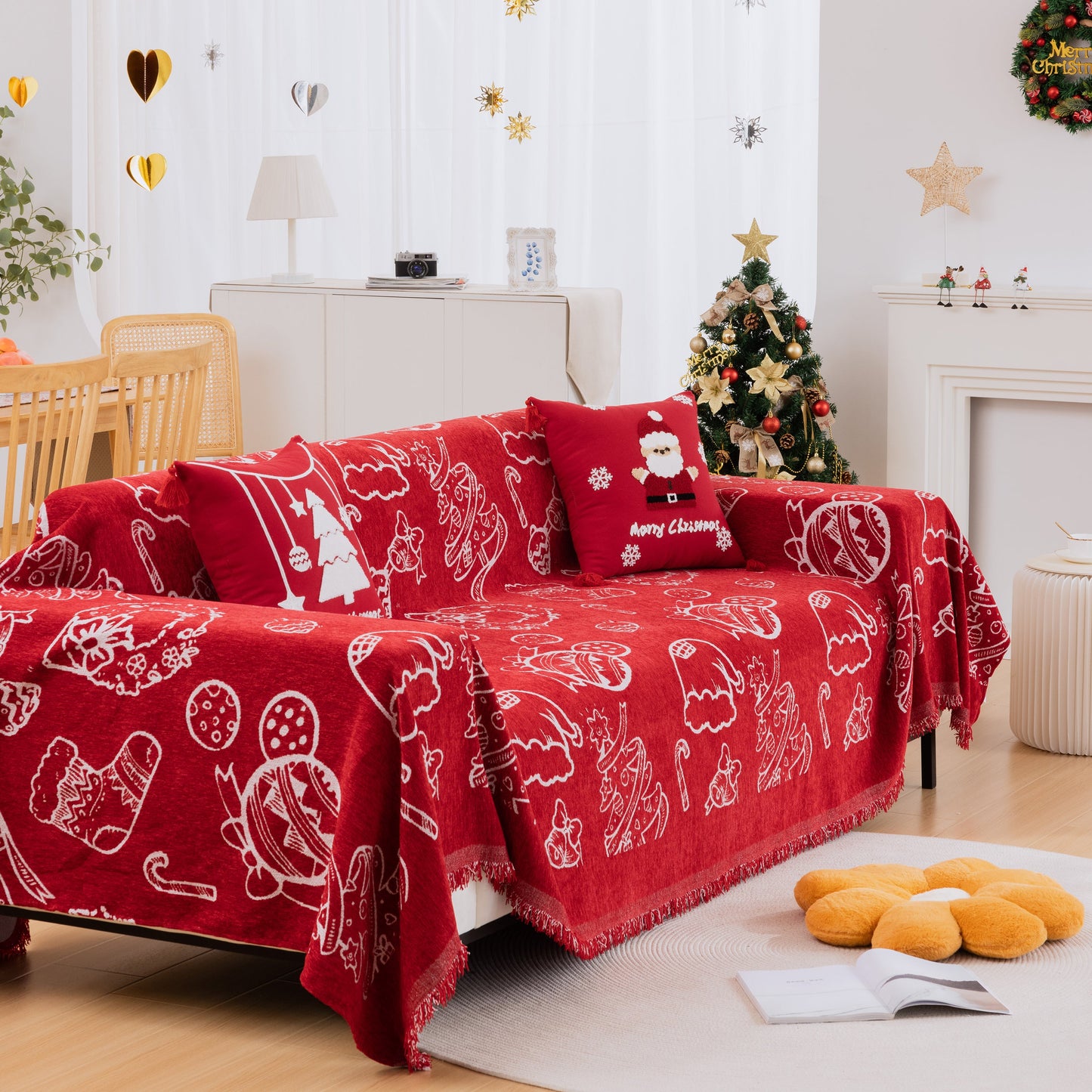 Soft Sofa Cover Chenille Sofa Cover Throw Couch Cover Blanket Throws for Couches