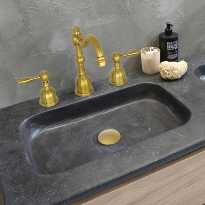 Matte Black Pop up Drain Stopper With Overflow