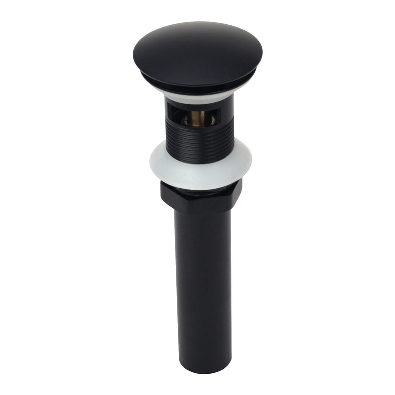 Matte Black Pop up Drain Stopper With Overflow