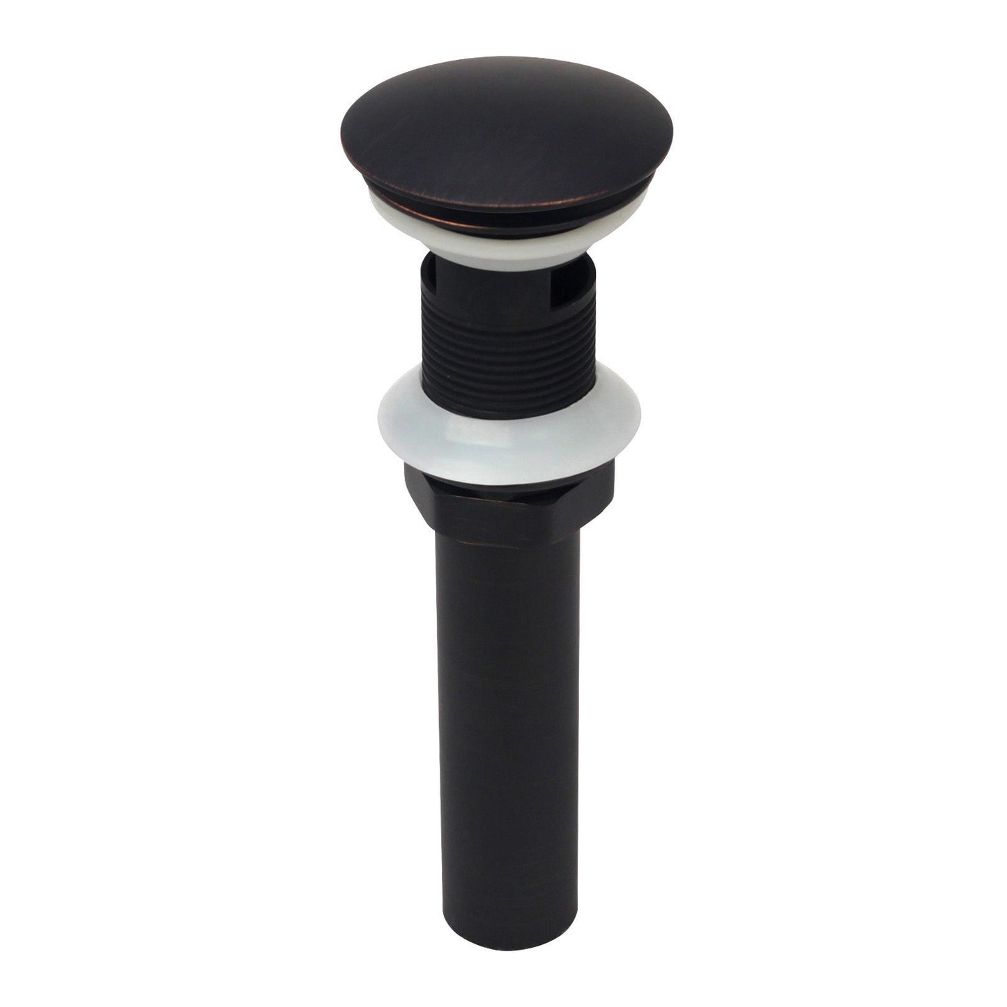 Matte Black Pop up Drain Stopper With Overflow