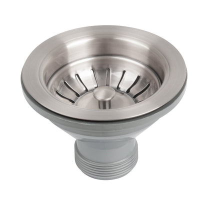Brushed Nickel Kitchen Sink Stopper Replacement for 3-1/2 Inch Standard Strainer Drain - AK82102BN