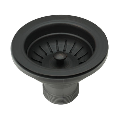Oil Rubbed Bronze Kitchen Sink Stopper Replacement for 3-1/2 Inch Standard Strainer Drain - AK82102ORB