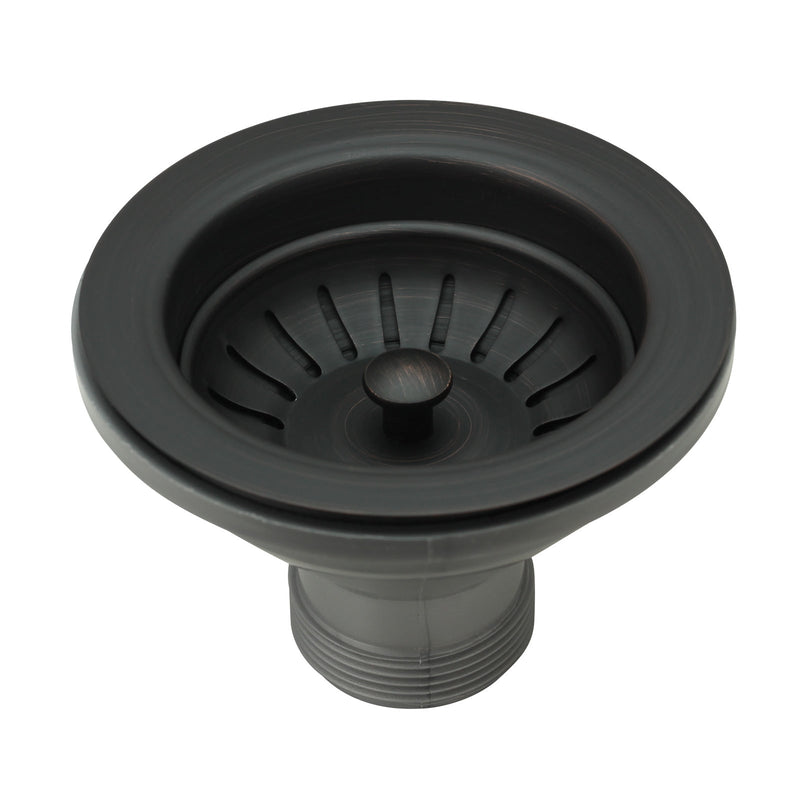 Oil Rubbed Bronze Kitchen Sink Stopper Replacement for 3-1/2 Inch Standard Strainer Drain - AK82102ORB
