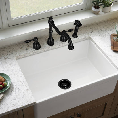 Matte Black Kitchen Sink Garbage Disposal Flange Stopper - AK82201MB