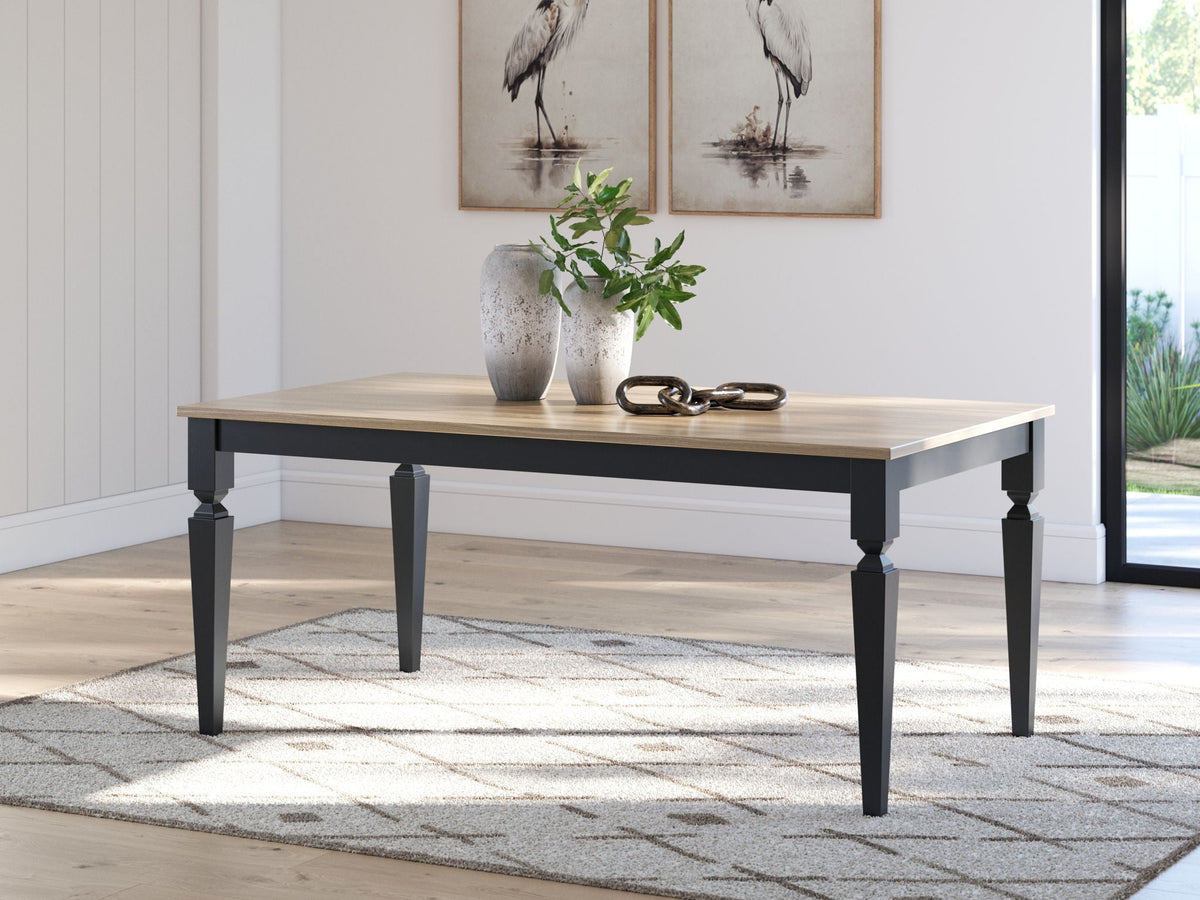 Brenkerton - Rectangular Dining Room Table - Grayish Brown / Black