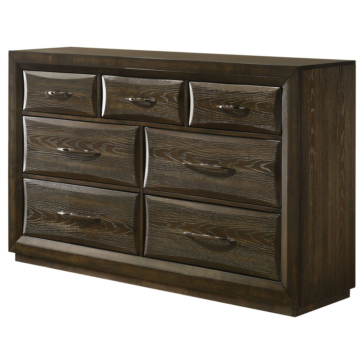 Atlas 7-drawer Bedroom Dresser Cabinet Dark Oak