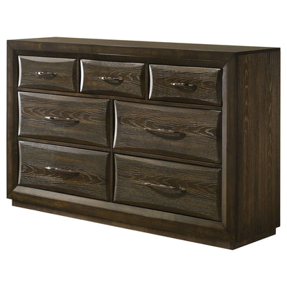 Atlas 7-drawer Bedroom Dresser Cabinet Dark Oak