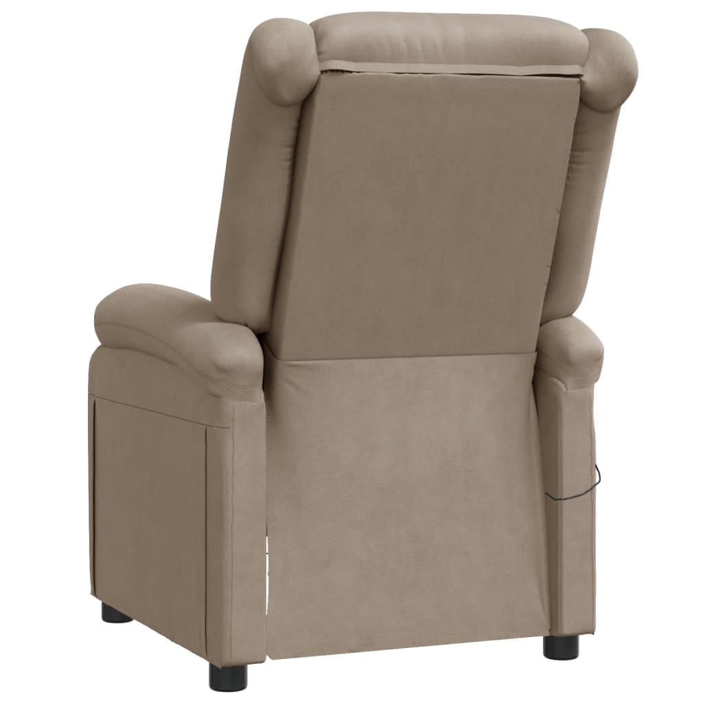 vidaXL Massage Chair Adjustable Reclining Chair Theater Armchair Faux Leather