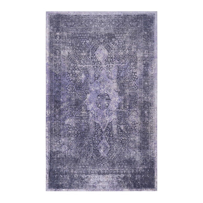 Maval - 8' X 10' Washable Area Rug - Anthracite