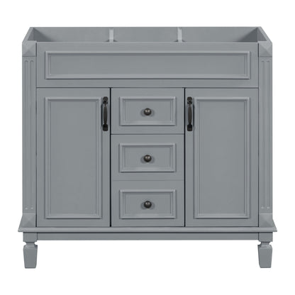 Bathroom Vanity Cabinet With 2 Soft Closing Doors And 2 Drawers