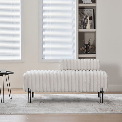 Mini Loveseat With Adjustable Backrest
