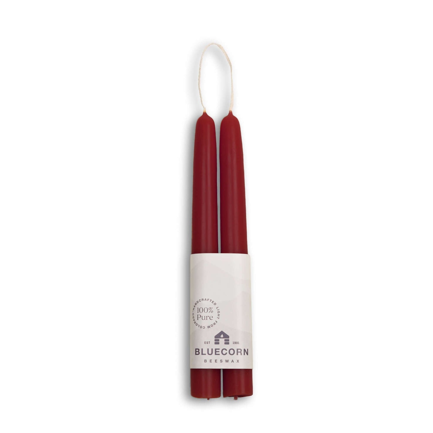 Beeswax Taper Candles - Hand-Dipped - 1 Pair