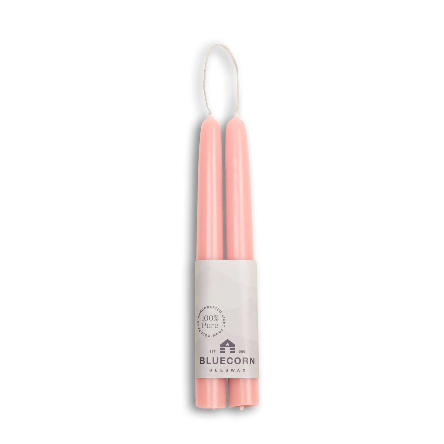 Beeswax Taper Candles - Hand-Dipped - 1 Pair