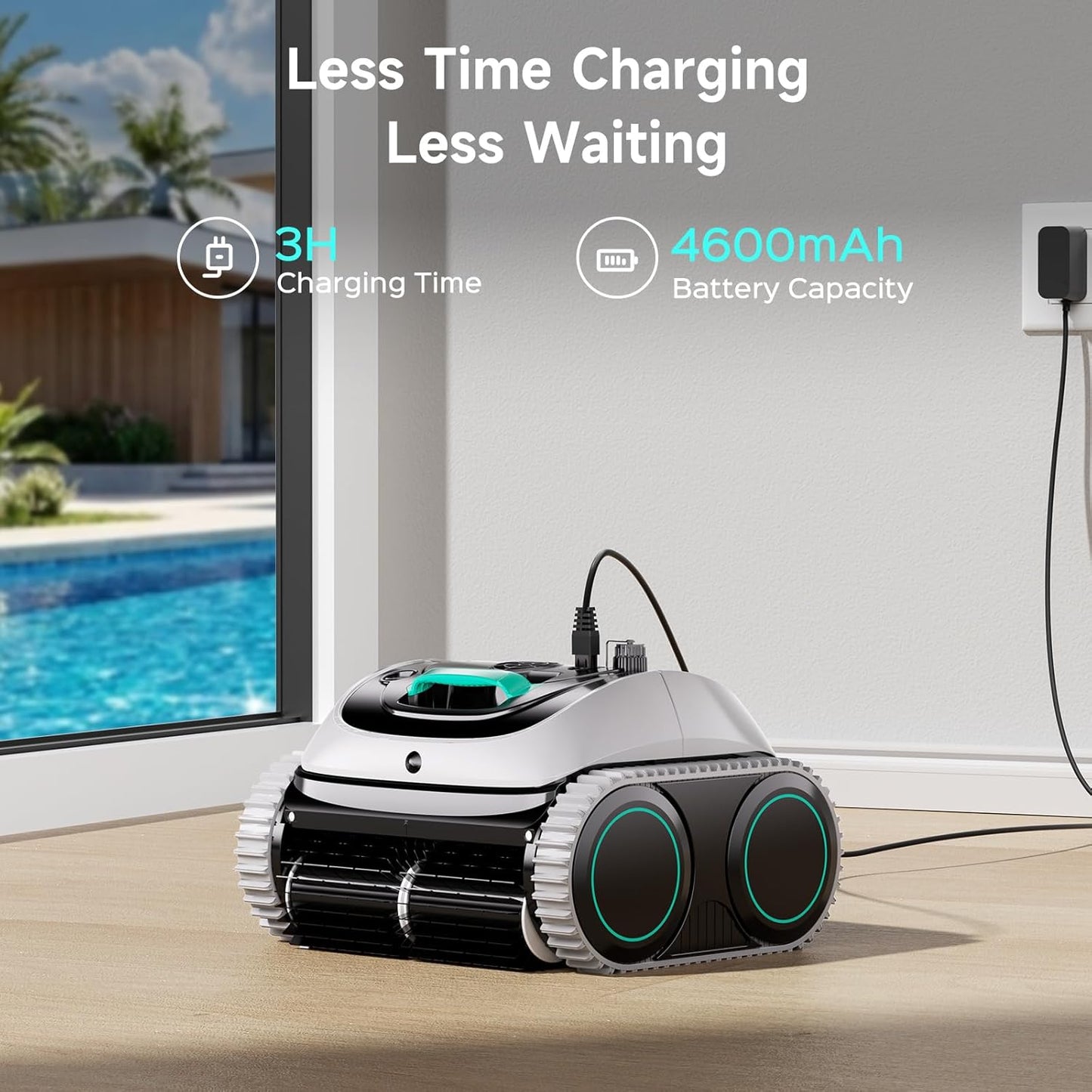 (2026 Upgrade) C1 Cordless Robotic Pool Cleaner