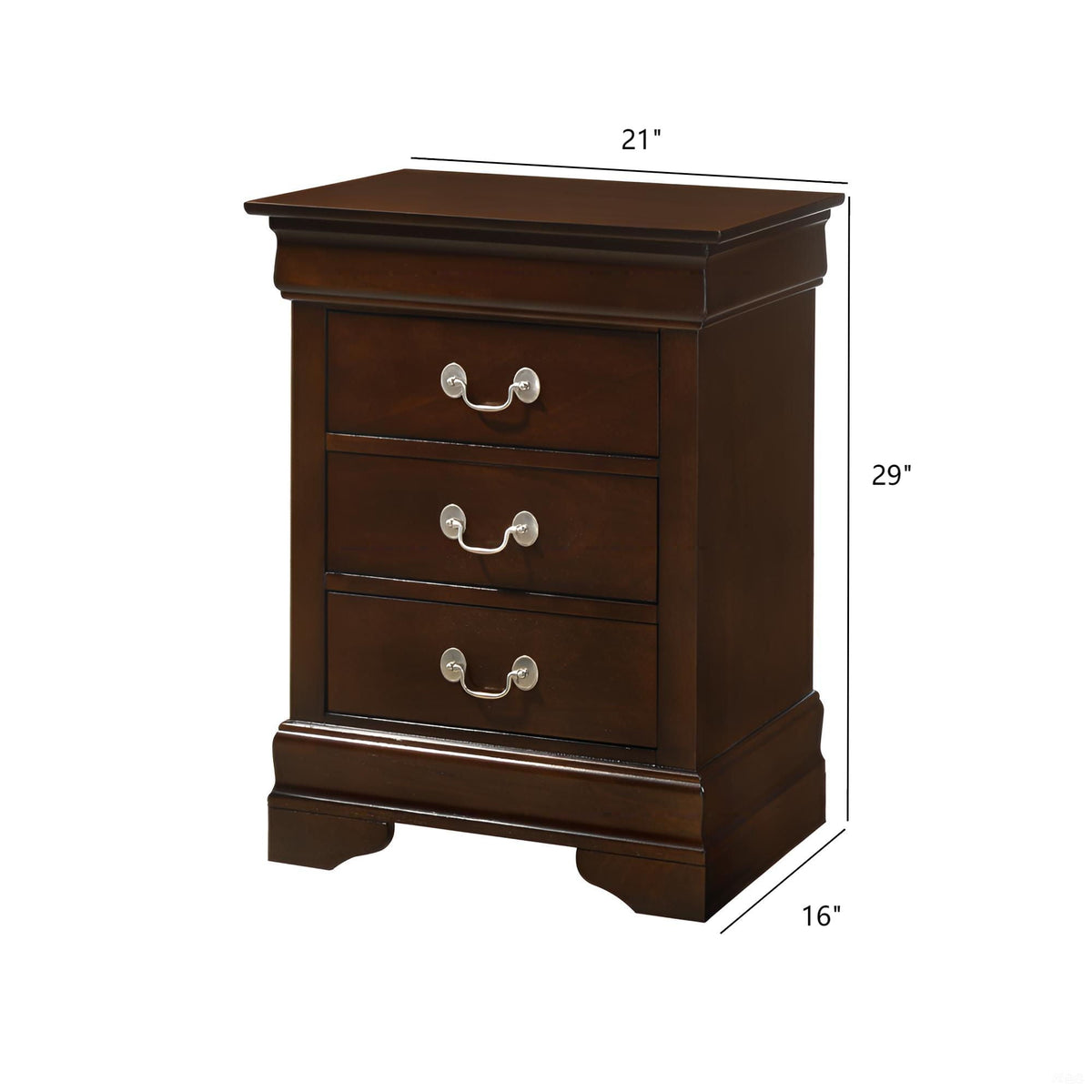 Louis Phillipe - Nightstand - Wood