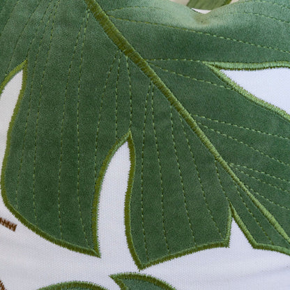 Autumn Vibes Leaf Accent Pillow