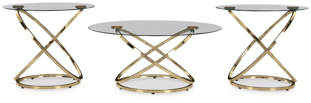 Crimonti - Occasional Table Set (Set of 3) - Champagne