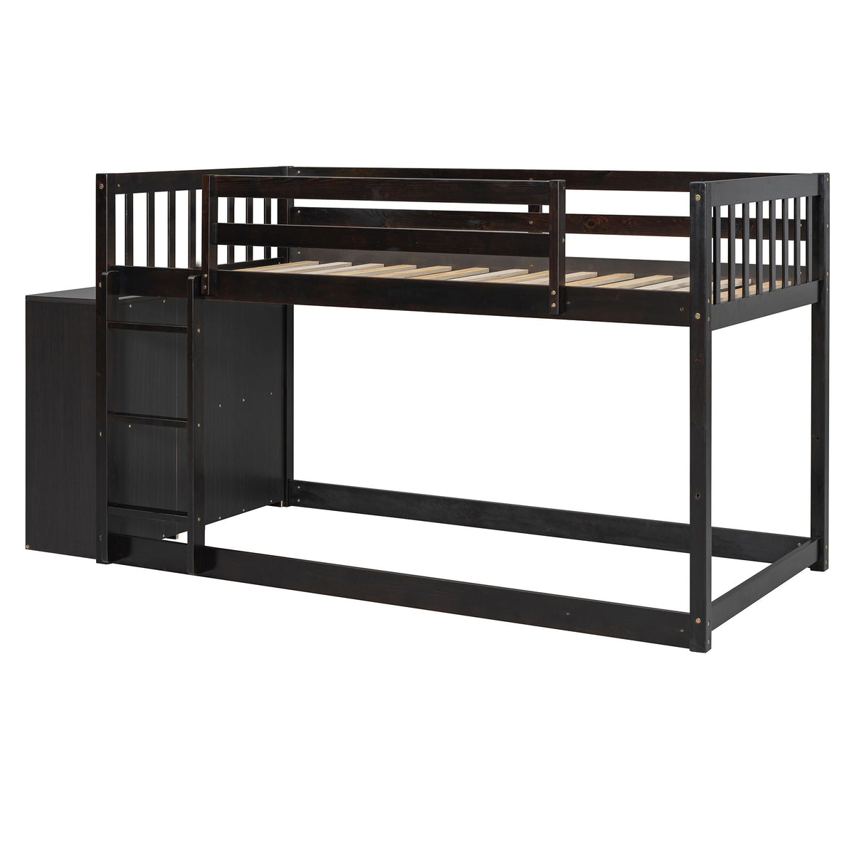 Bunk Bed With 4 Drawers And 3 Shelves