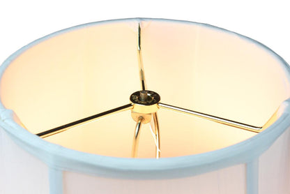 18"W x 14"H White Bell Shantung Lampshade