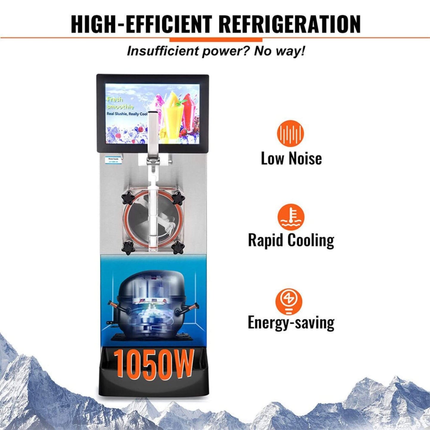 8L Commercial Single Frozen Margarita Ice Slushy Drink Maker Machine, 1050W (SAK94026)