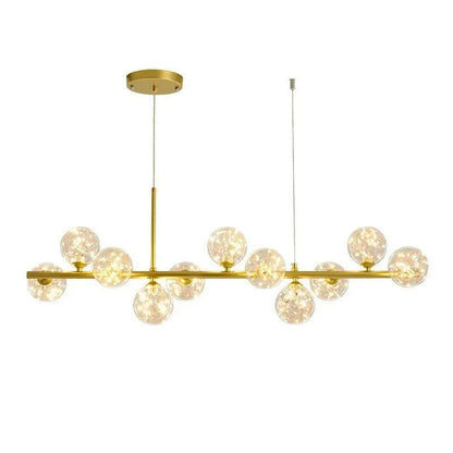 DecorBites™ 9-Light Modern Black LED Chandelier