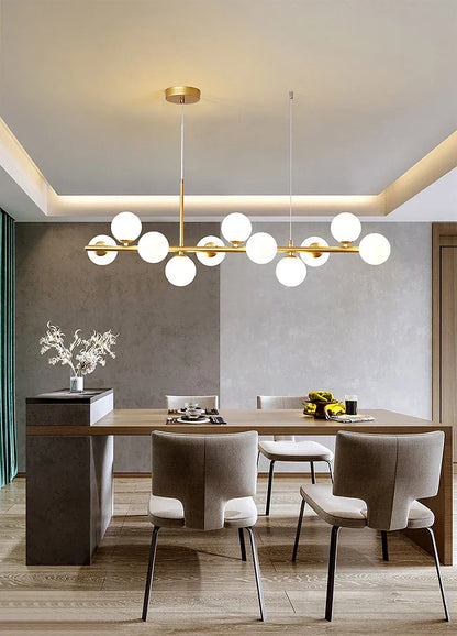 DecorBites™ 9-Light Modern Black LED Chandelier