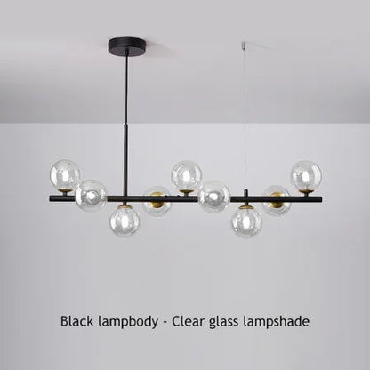 DecorBites™ 9-Light Modern Black LED Chandelier