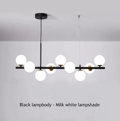 DecorBites™ 9-Light Modern Black LED Chandelier