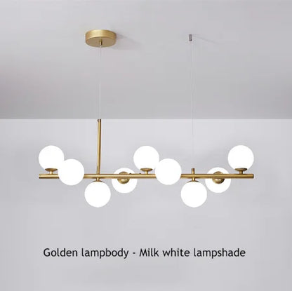 DecorBites™ 9-Light Modern Black LED Chandelier
