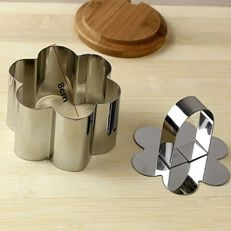 9 piece stainless steel bakeware mold set kitchen cookie cutters
