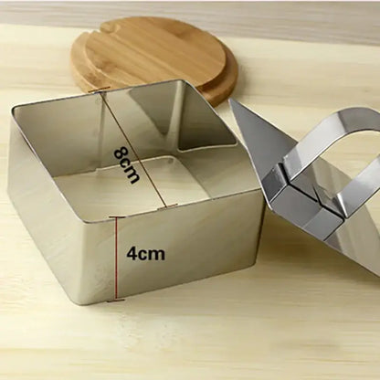 9 piece stainless steel bakeware mold set kitchen cookie cutters