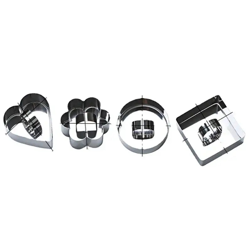 9 piece stainless steel bakeware mold set kitchen cookie cutters